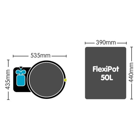 XXL Module with 50lt Flexipot