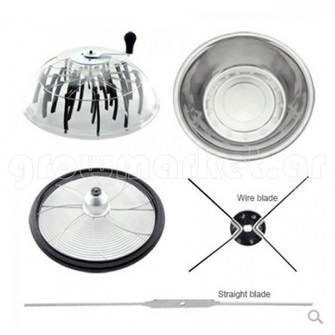 Leaf Cutter Manual 40cm Diameter Glass Cover