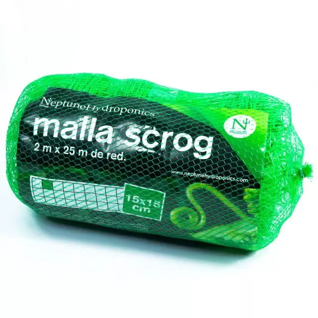 Neptune Scrog Net Green 15x15cm 2x25m
