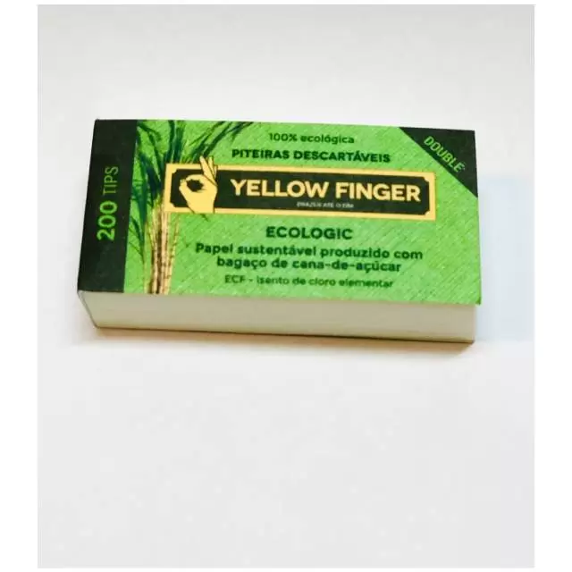 Yellow Finger Filter Tips 200pcs 10mm x 50mm 