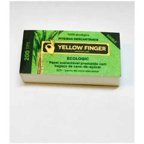 Yellow Finger Filter Tips 200pcs 10mm x 50mm 